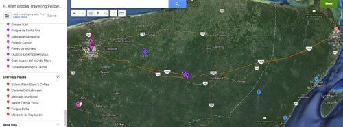 H. Allen Brooks Travelling Fellowship Google Maps