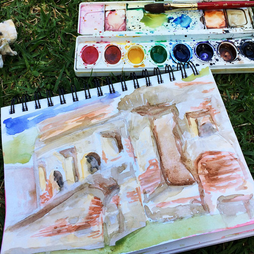 Las Capuchinas Pt. 1: Water color.