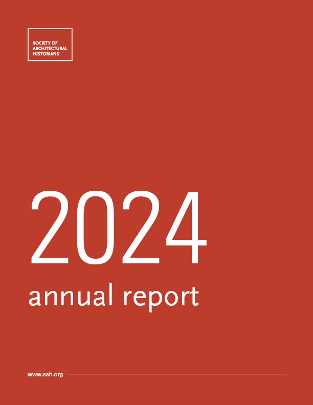 Cover image. Overlay text: 2024 Annual report. www.sah.org