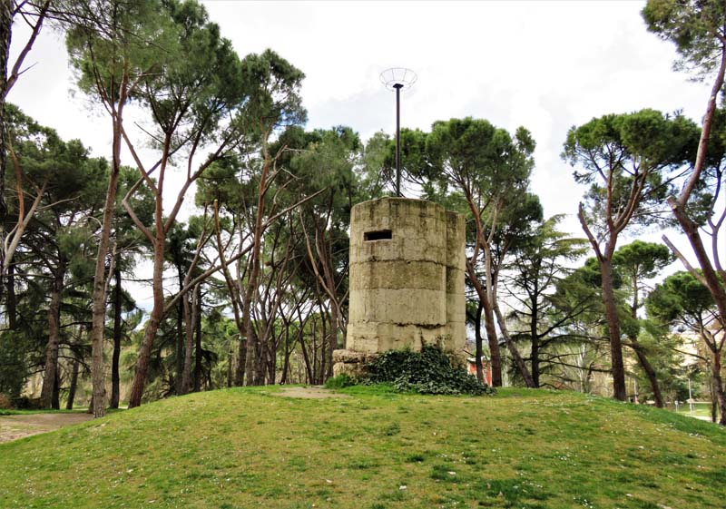 closer view of bunker on hill
