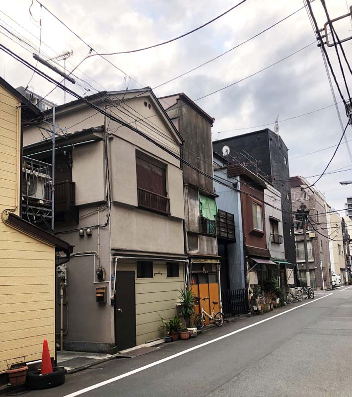 residential housing along street