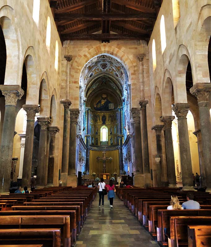 view from nave looking toward the altar