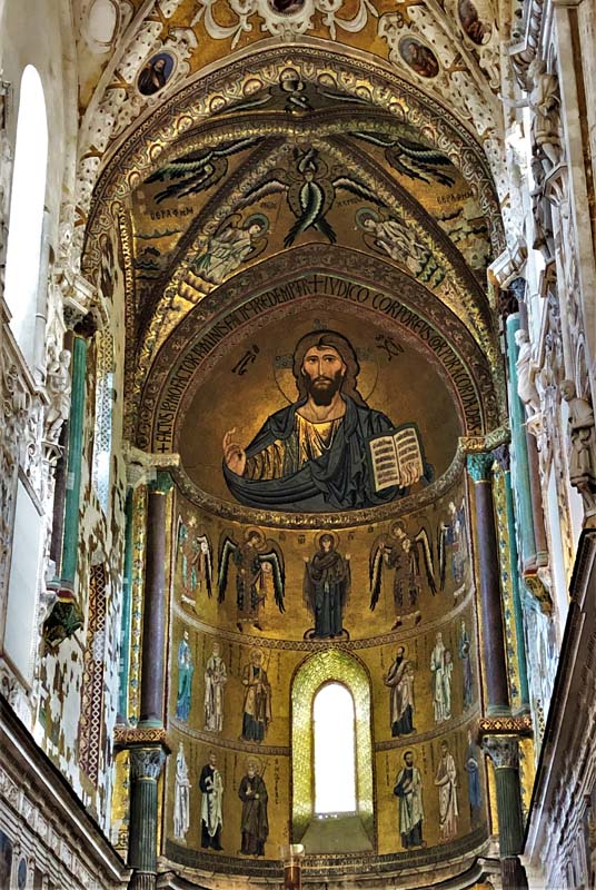 apse with Christ Pantocrator and Byzantine mosaics