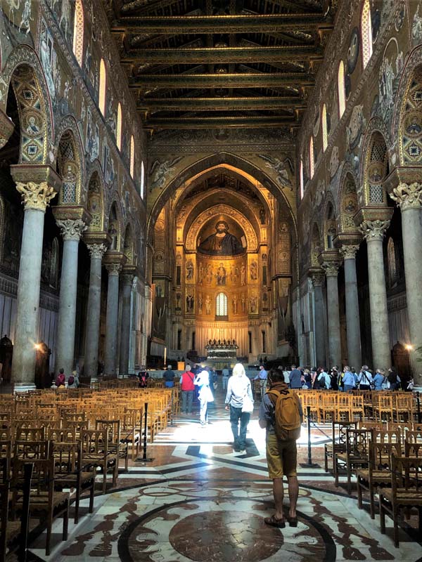 view looking toward apse from nave