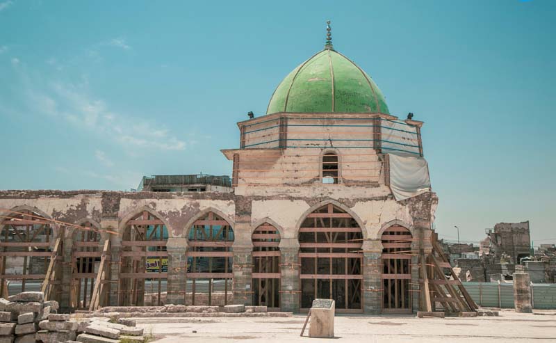 damaged mosque