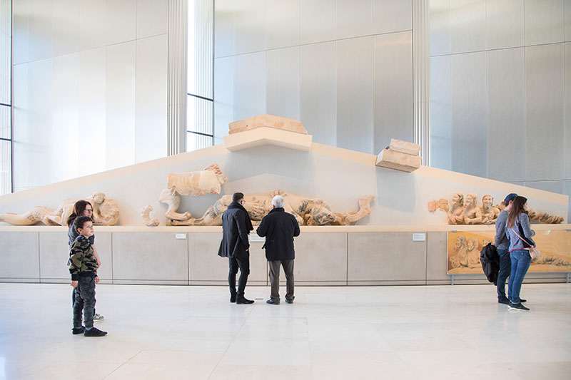 Acropolis Museum installation