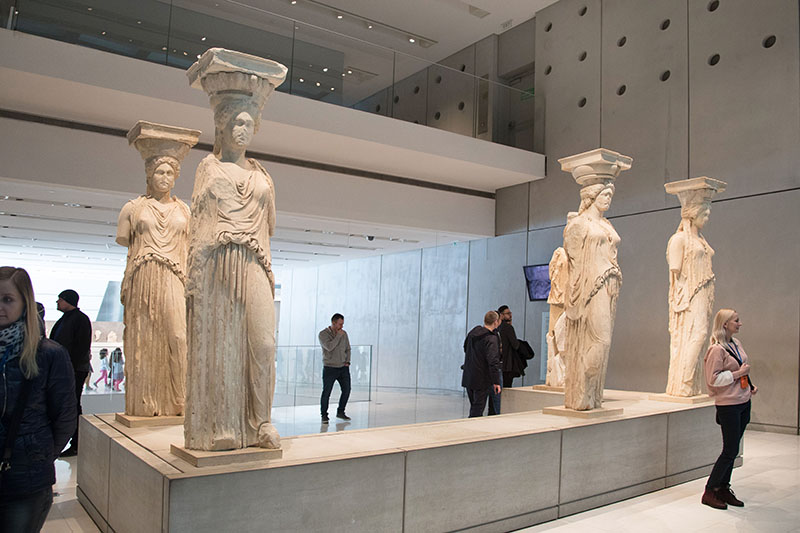 Caryatids in Acropolis Museum