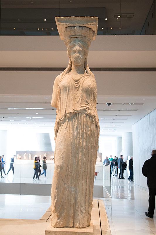 Caryatid in Acropolis Museum