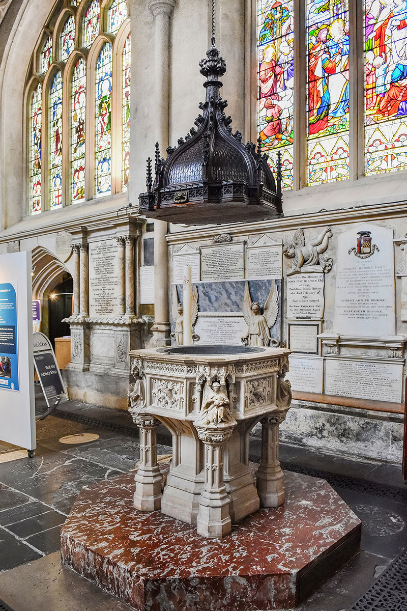 Fig-31 Bath Abbey baptismal font