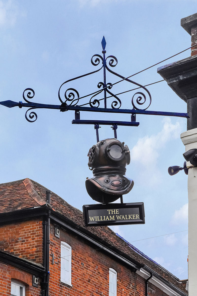 diver's helmet in Winchester