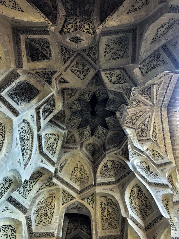 view up into muqarnas arch