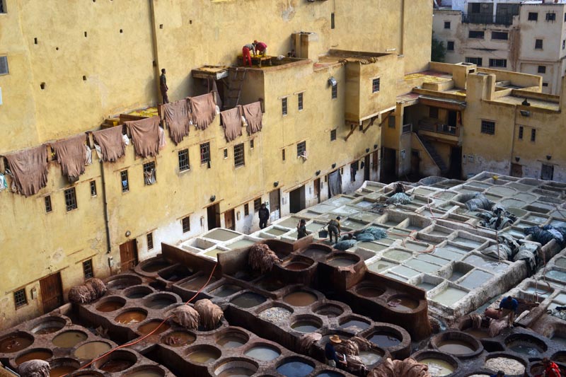 tanneries in Fes