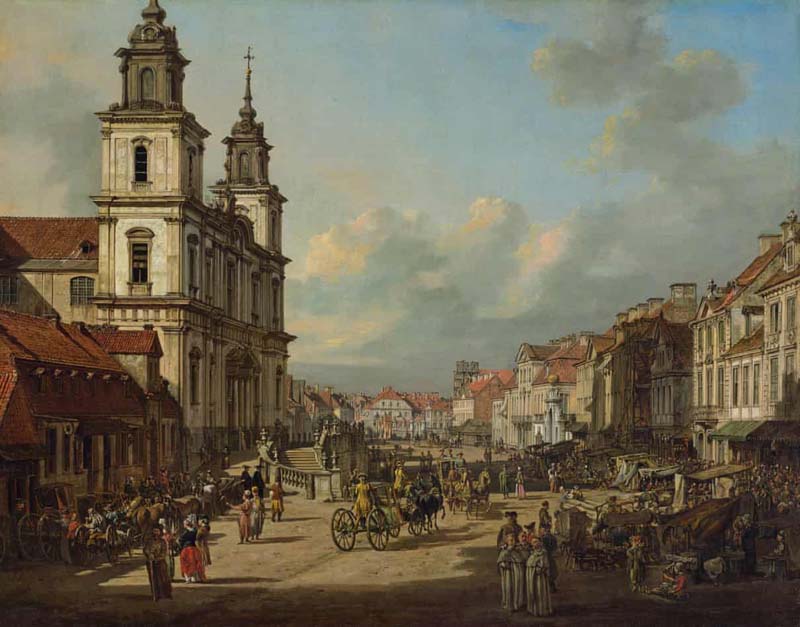 Figure 14-Bernardo Bellotto, View of Warsaw, Church of Holly Cross