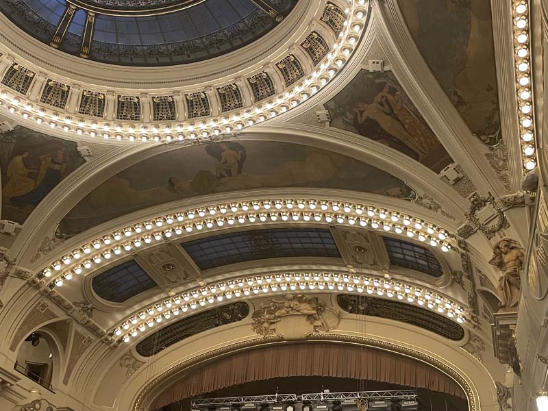 Municipal House auditorium ceiling