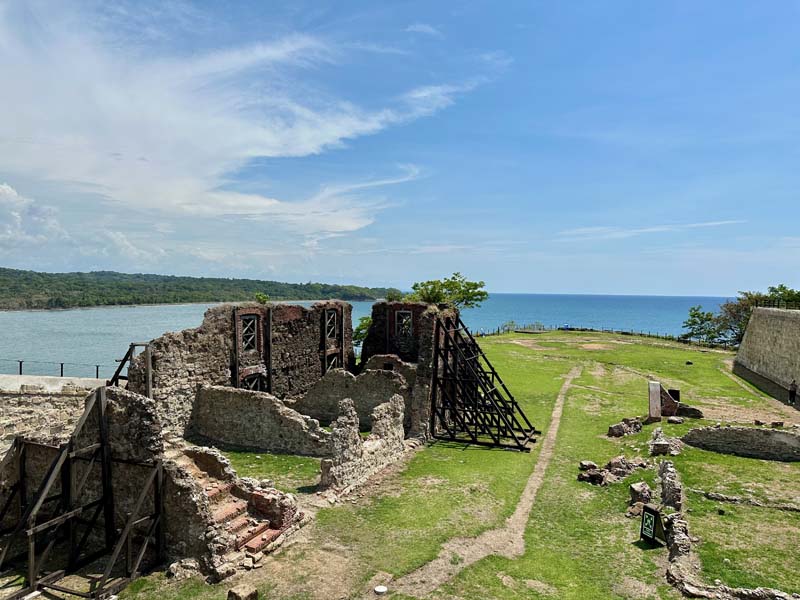 ruins of fort along coast