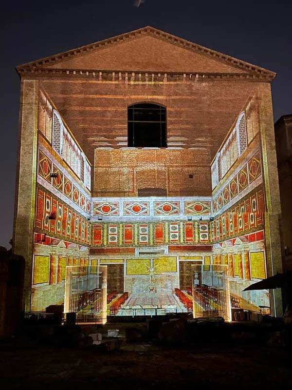 Rome light show