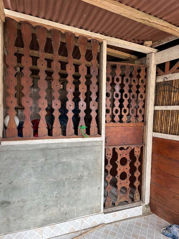 carved wooden doorway
