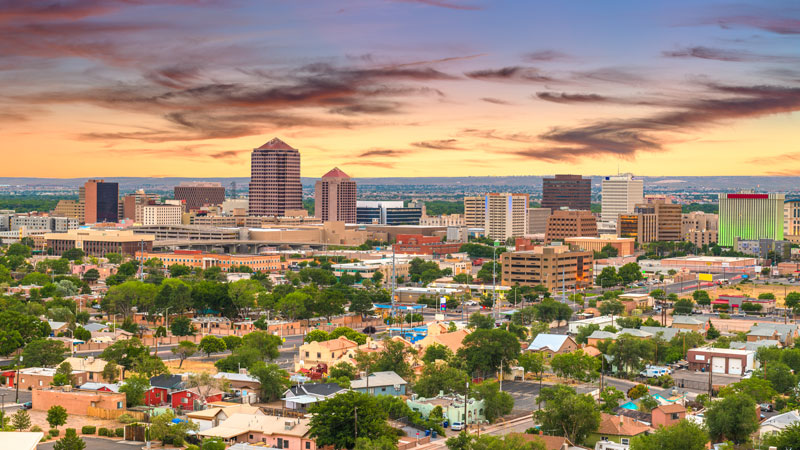 Albuquerque skyline by Sean Pavone