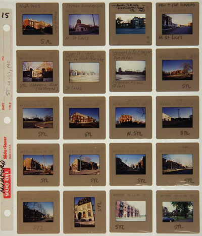 Digital Contact Sheet from a collection documenting Saint Louis, MO