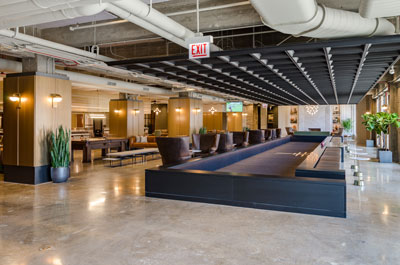 bocce lane in Telegram Lounge