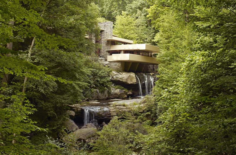 exterior of Fallingwater