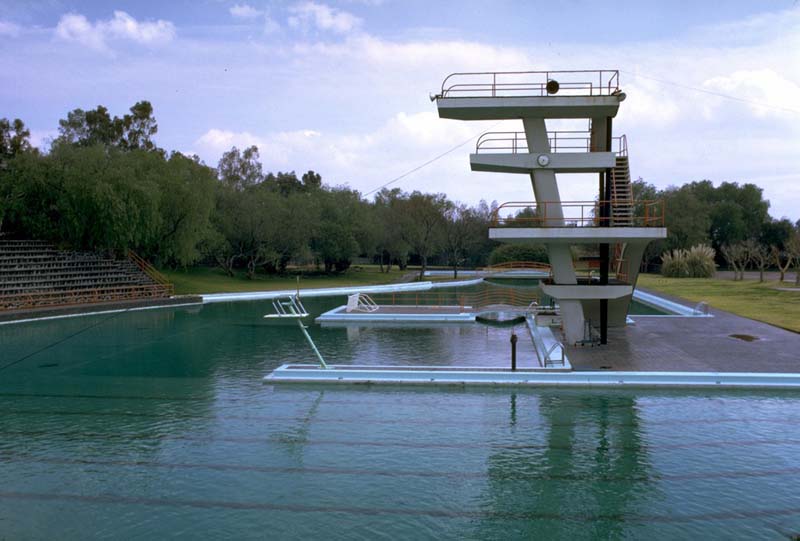 Diving Tower and Swimming pool, Ciudad Universitaria, Mexico City