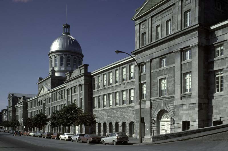 stone building along street