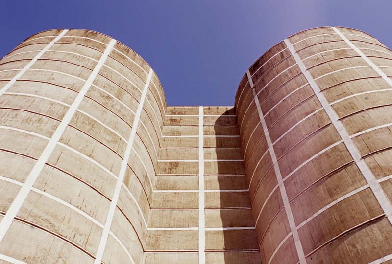 cylindrical concrete walls