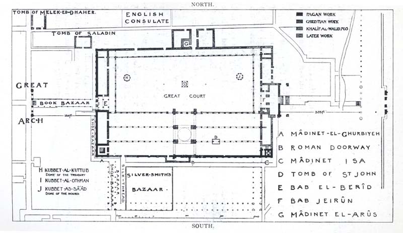 plan of Great Mosque of Damascus