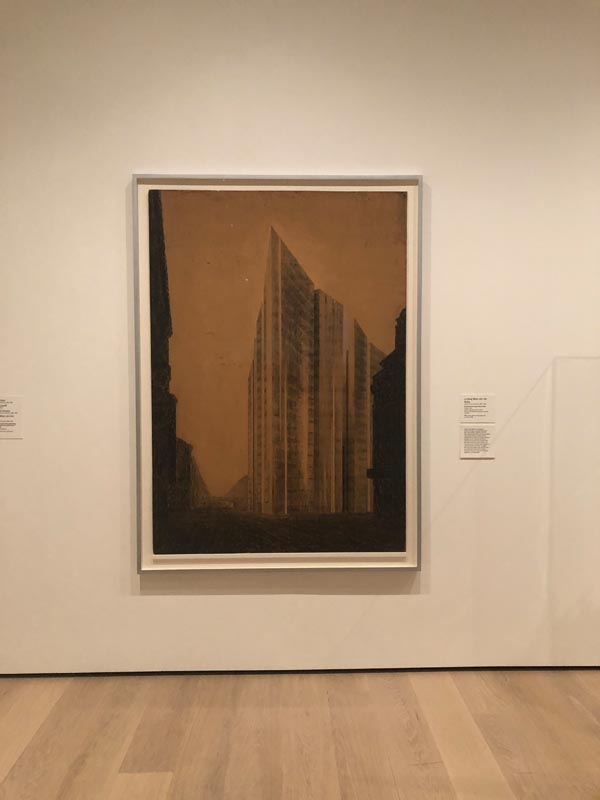 3. Installation view of Mies van der Rohe, Friedrichstrasse Skyscraper Project