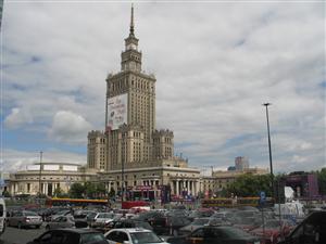 Fig. 9 Lev Rudnev and team, Palace of Culture and Science, general view, Warsaw, 1952-55