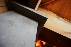 Detail of interior sanctuary beam