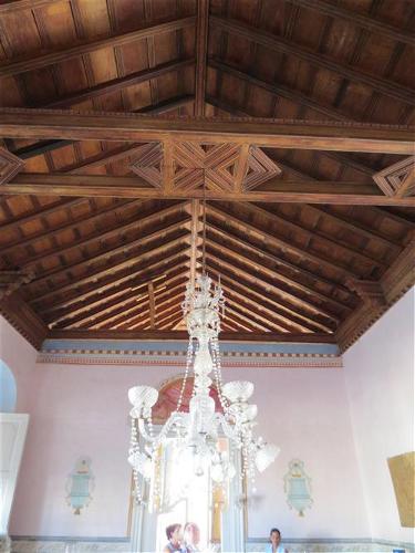 Ceiling in the main entry room