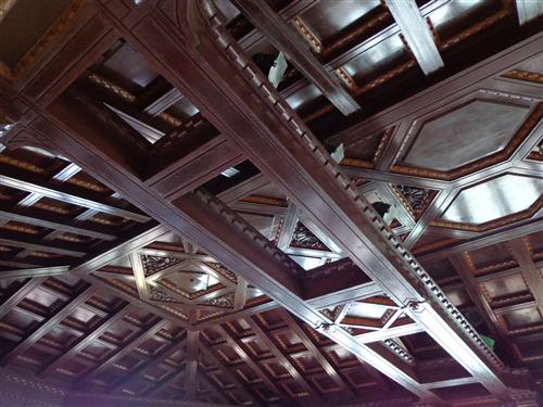 ceilings in the mirador of the Dupont Mansion