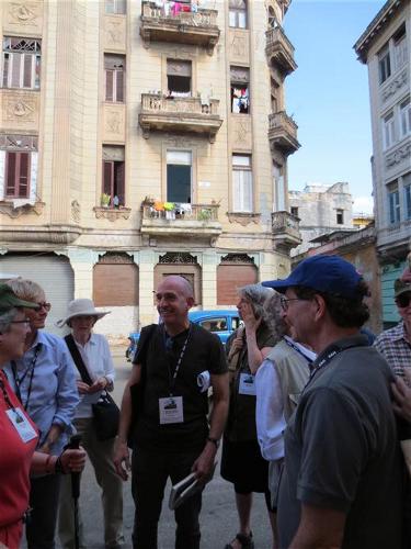Monty leading us through Old Havana