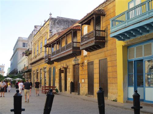Restored stretch of street in Old Havana