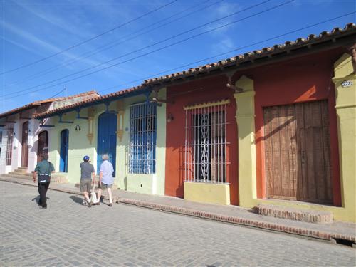 Typical historic buildings in Camagüey
